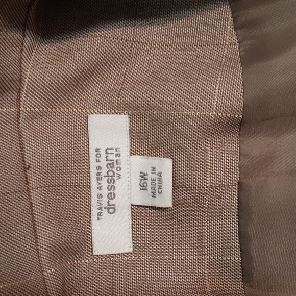Women's Tan Blazer Pant Suit - Picture 7 of 14